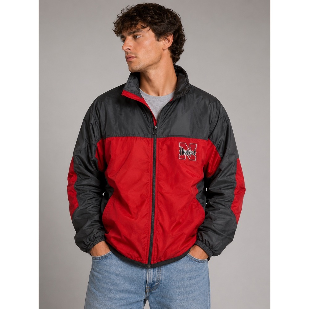 NEBRASKA HUSKIES REVESABLE JACKET SIZE M‎ | D1